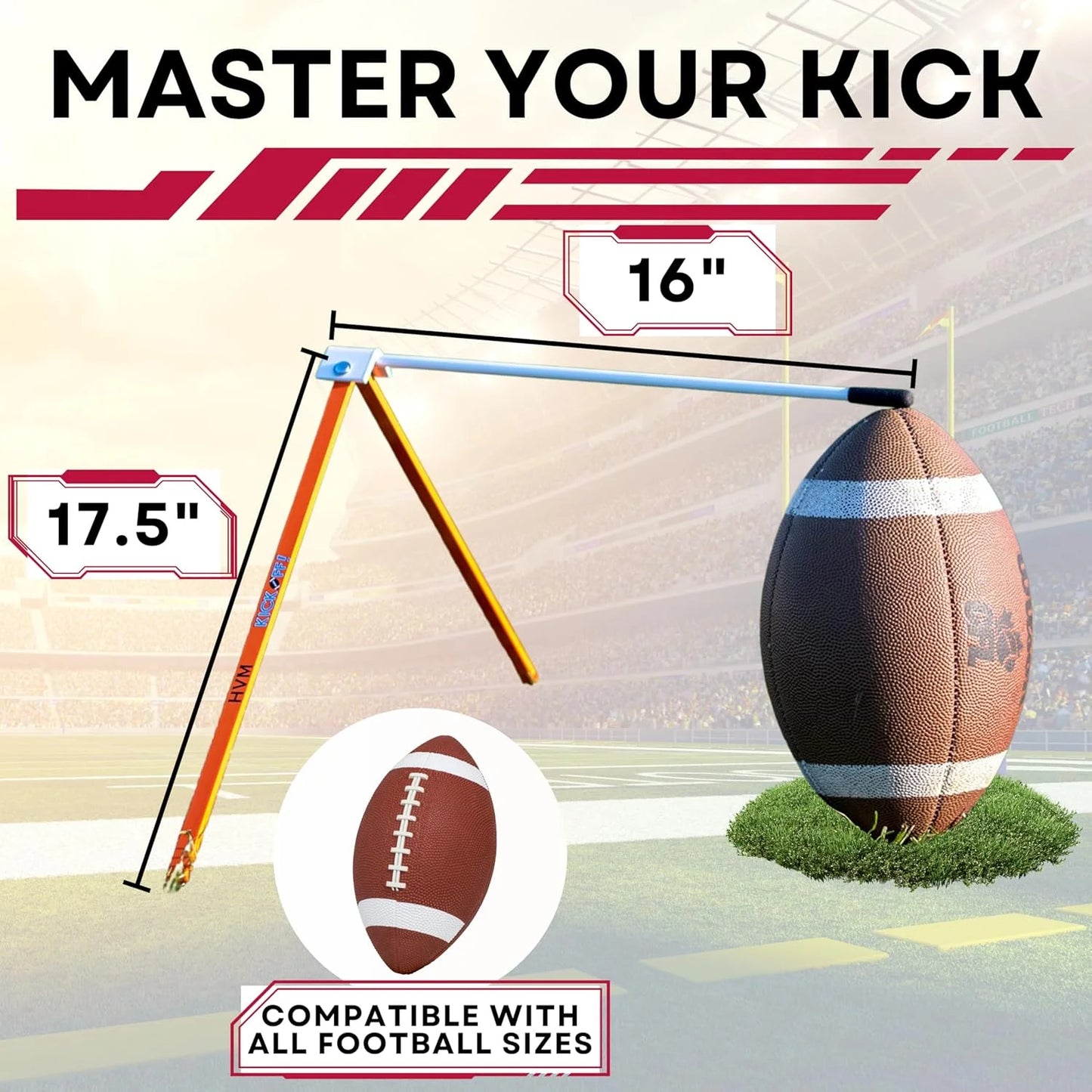 Football Place Holder Kicking Tee, Multicolor